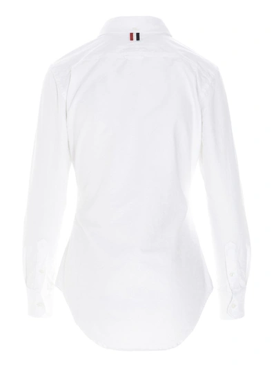 Shop Thom Browne Chest Pocket Shirt In White