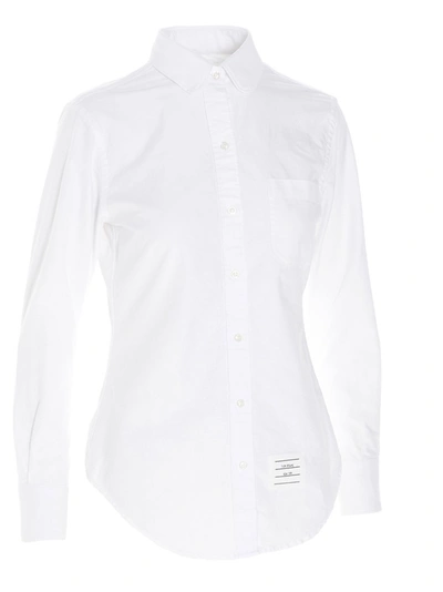 Shop Thom Browne Chest Pocket Shirt In White