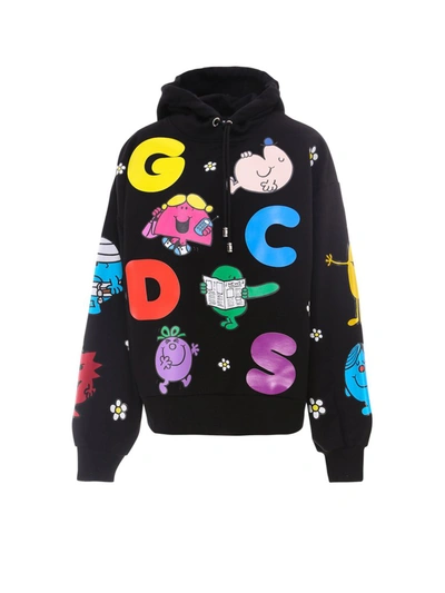 Shop Gcds Graphic Print Drawstring Hoodie In Multi