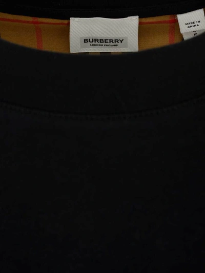 Shop Burberry Vintage Check Detail T In Black