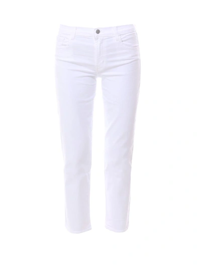 Shop J Brand Adele Straight Fit Jeans In White