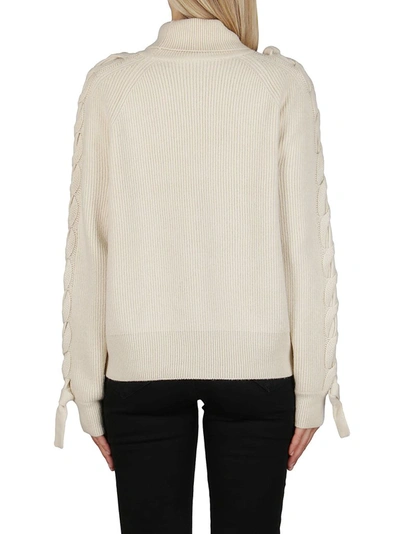 Shop Jw Anderson Turtleneck Knitted Jumper In White