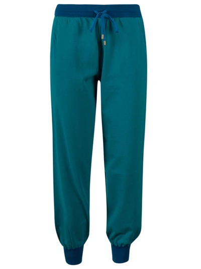 Shop Pinko Cuffed Drawstring Sweatpants In Blue