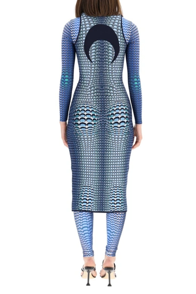 Shop Marine Serre Moonfish Sleeveless Midi Dress In Multi