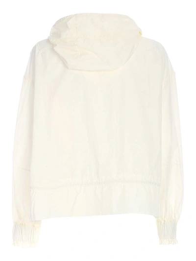Shop Moncler Albireo Hooded Jacket In White
