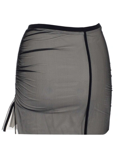 Shop Rick Owens Asymmetric Mini Skirt In Multi