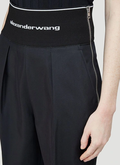 Shop Alexander Wang Logo In Black