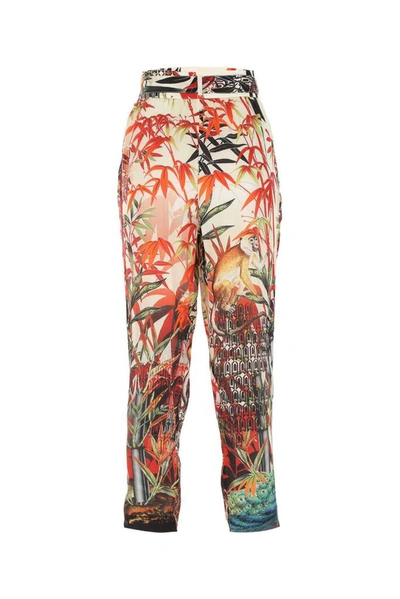 Shop Dsquared2 Graphic Print Tapered Pants In Multi