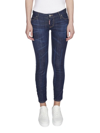 Shop Dsquared2 Jennifer Slim Fit Jeans In Blue