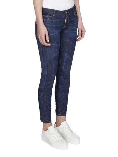 Shop Dsquared2 Jennifer Slim Fit Jeans In Blue