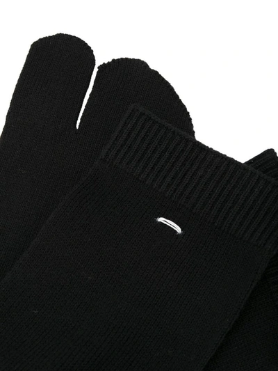 Shop Maison Margiela Tabi Socks In Black