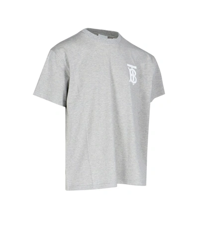 Shop Burberry Monogram Print T In Grey