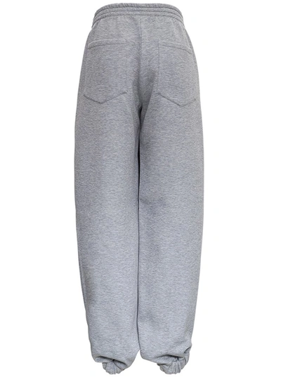 Shop Attico The  Oversized Cuffed Sweatpants In Grey