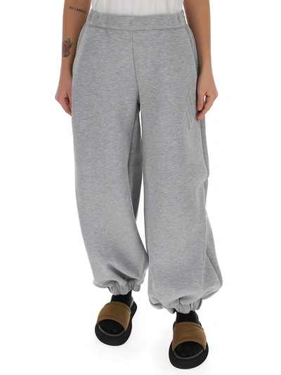 Shop Attico The  Oversized Cuffed Sweatpants In Grey