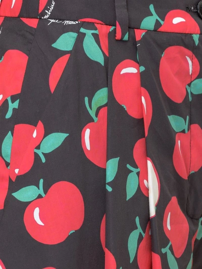 Shop Boutique Moschino Apple Printed High In Multi