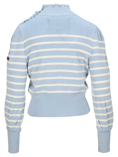Shop Marc Jacobs Armor Lux X The Breton Knitted Sweater In Blue