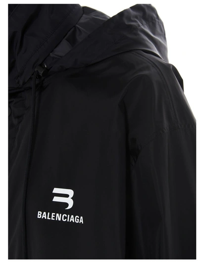 Shop Balenciaga Logo Printed Single In Black