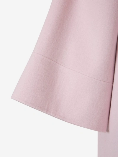 Shop Zimmermann Fringed Wrap Coat In Pink
