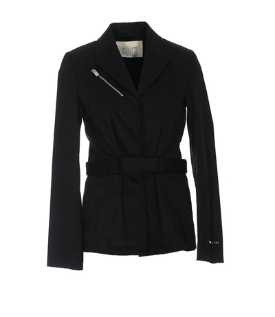 Shop Alyx 1017  9sm Zipped Detail Belted Jacket In Black