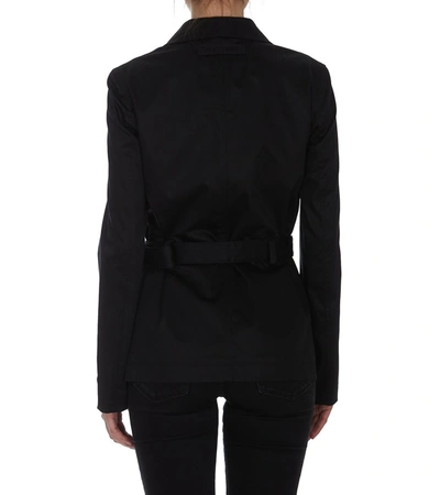 Shop Alyx 1017  9sm Zipped Detail Belted Jacket In Black