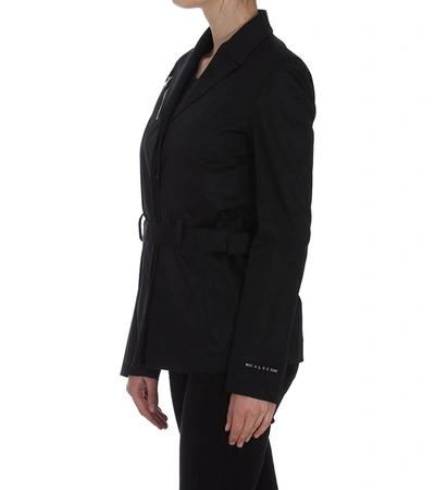 Shop Alyx 1017  9sm Zipped Detail Belted Jacket In Black