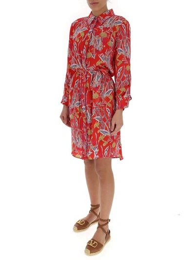 Shop Diane Von Furstenberg Prita Floral Print Shirt Dress In Multi