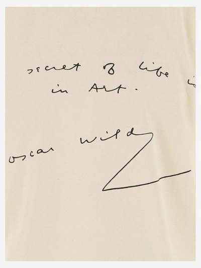 Shop Jw Anderson Oscar Wilde Text Print Oversized T-shirt In White