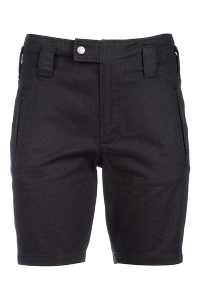 Shop Saint Laurent Pocket Bermuda Shorts In Black