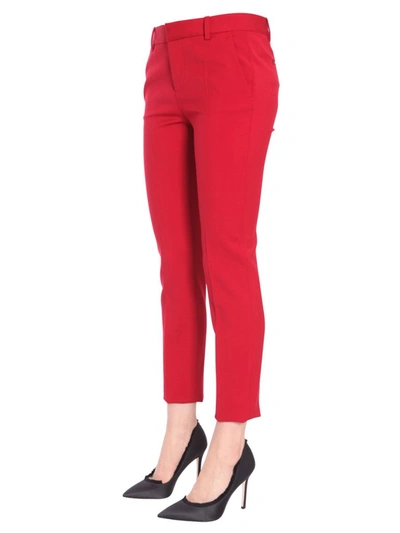 Shop Dsquared2 Classic Tapered Trousers In Red