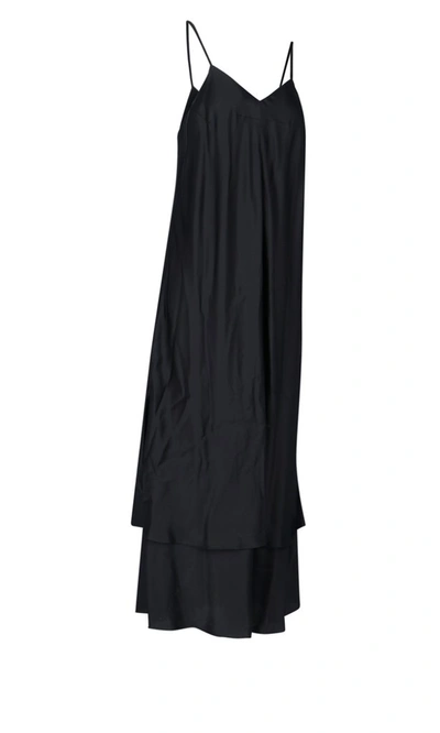 Shop Mm6 Maison Margiela Maxi Slip Dress In Black