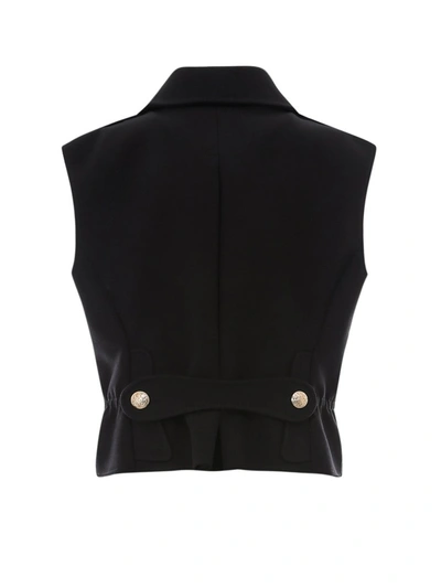 Shop Philosophy Di Lorenzo Serafini Double Breasted Vest In Black