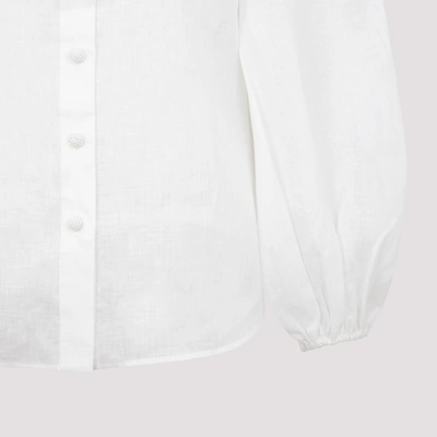 Shop Zimmermann Cassia Yoke Top In White