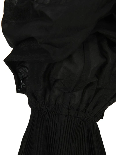 Shop Zimmermann Pleated Cropped Bodice In Black