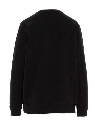 Shop Burberry Monogram Printed Sweatshirt In Black