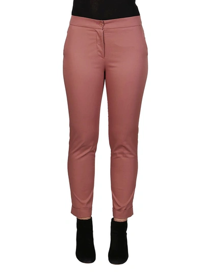 Shop Etro Cropped Tailored Pants In Pink
