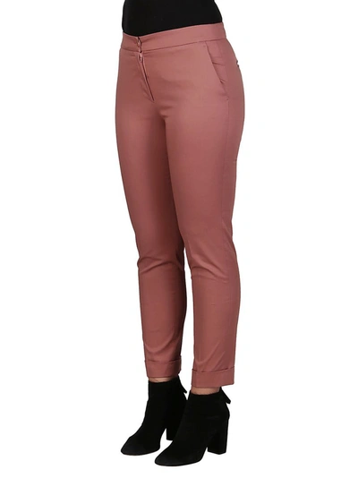 Shop Etro Cropped Tailored Pants In Pink
