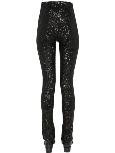 Shop Rotate Birger Christensen Rotate Alicia Sequinned Trousers In Black