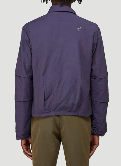 Shop Ader Error Zip Up Jacket In Purple