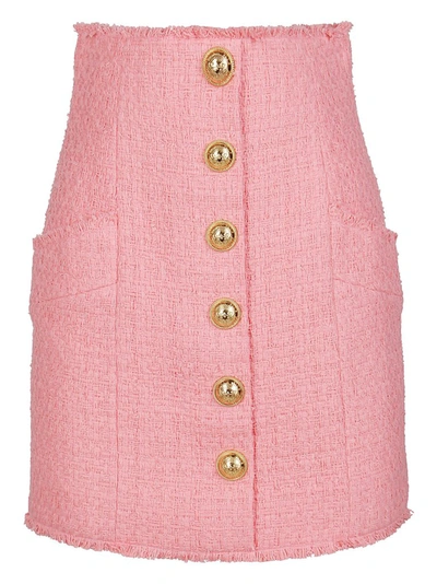 Shop Balmain Button In Pink