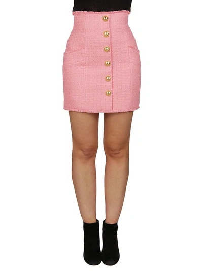 Shop Balmain Button In Pink