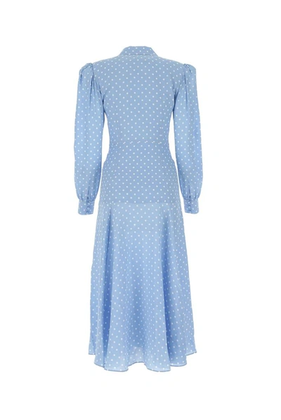 Shop Alessandra Rich Polka In Blue