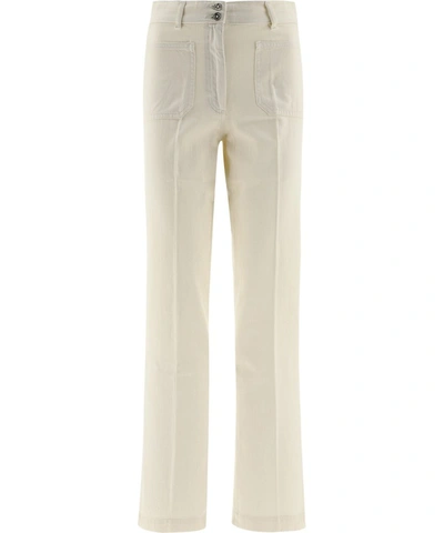 Shop Apc A.p.c. Davi Straight Leg Pants In Beige