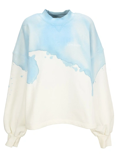 Shop Palm Angels Tie Dye Round Neck Sweatshirt In Multi