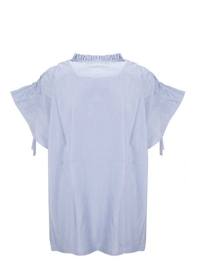 Shop Apc A.p.c. Suzanne Ruffle In Blue