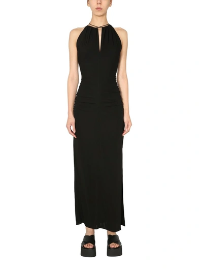 Shop Helmut Lang Corset Dress In Black
