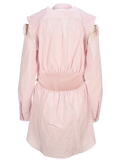 Shop Y/project Convertible Shirt Dress In Pink