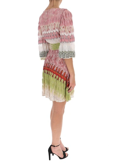 Shop Missoni Graphic Print Mini Dress In Multi