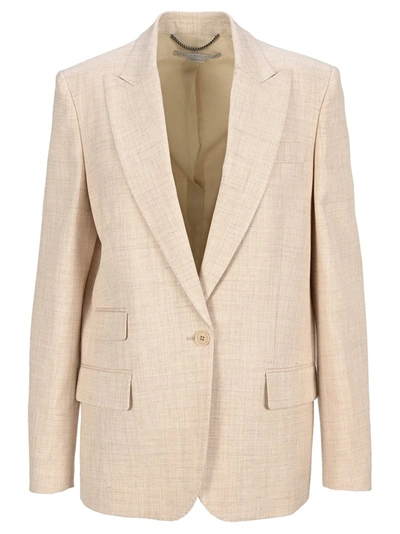 Shop Stella Mccartney Bell Tailored Jacket In Beige