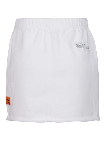 Shop Heron Preston Periodic Sweat Skirt In White