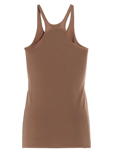 Shop Lemaire Jersey Racerback Tank Top In Brown